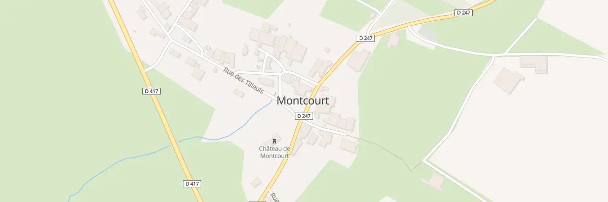 Plan du 1 Rue de la Grande Fontaine à Montcourt