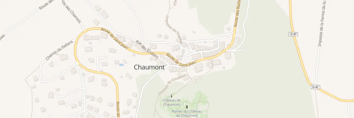 Plan du 128 Rle du Pralet à Chaumont