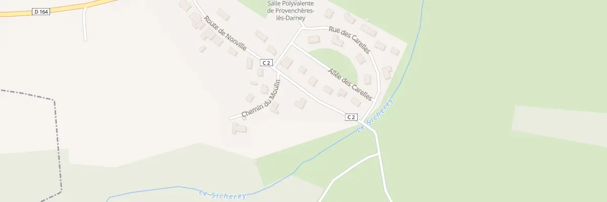 Plan du 250 Rte de Nonville à Provenchères-lès-Darney