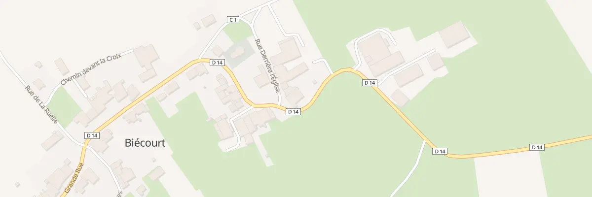 Plan du 645 Rue Grande Rue à Biécourt