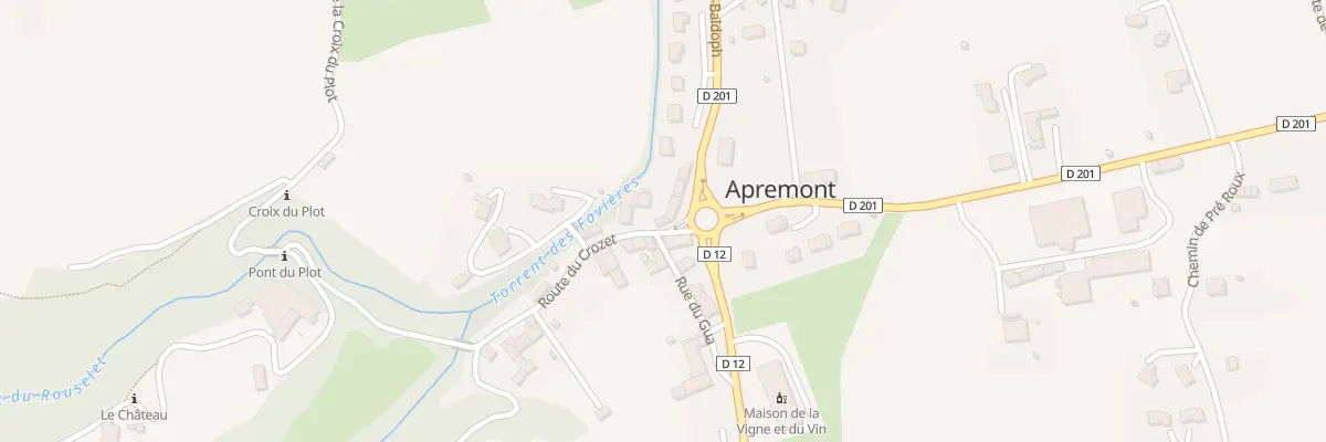 Plan du 22 Rte du Crozet à Apremont
