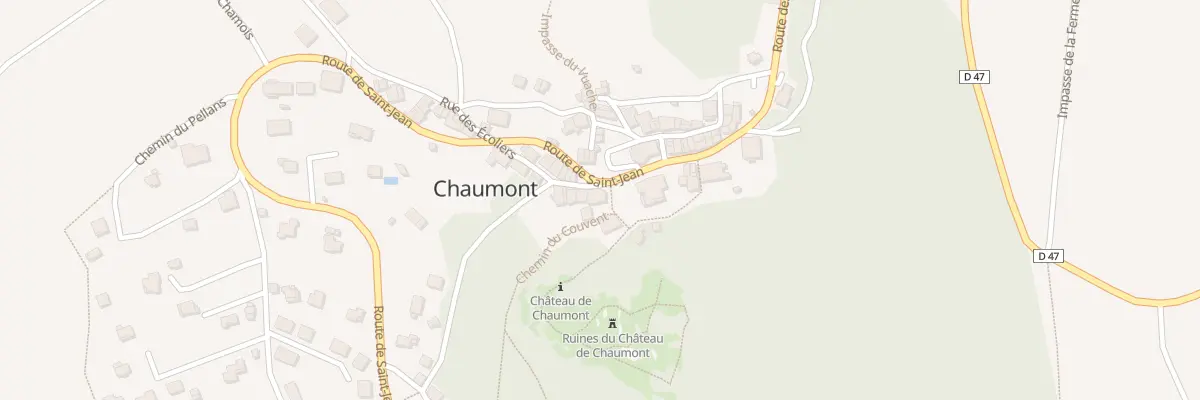 Plan du 8 Che du Château à Chaumont