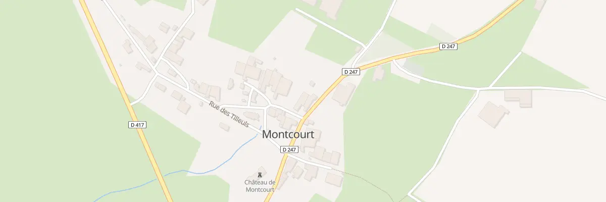 Plan du 2 Rue de l’Eglise à Montcourt