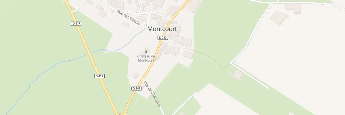 Plan du 6 Rue de la Charriere à Montcourt