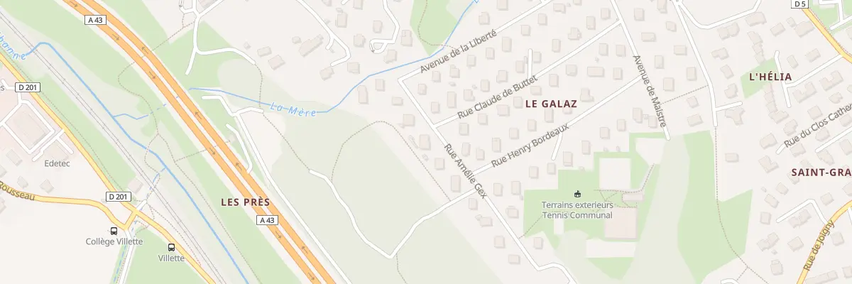 Plan du 10 Rue Amelie Gex à La Ravoire