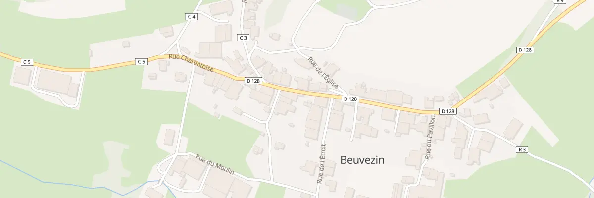Plan du 2 Rue Charentoise à Beuvezin