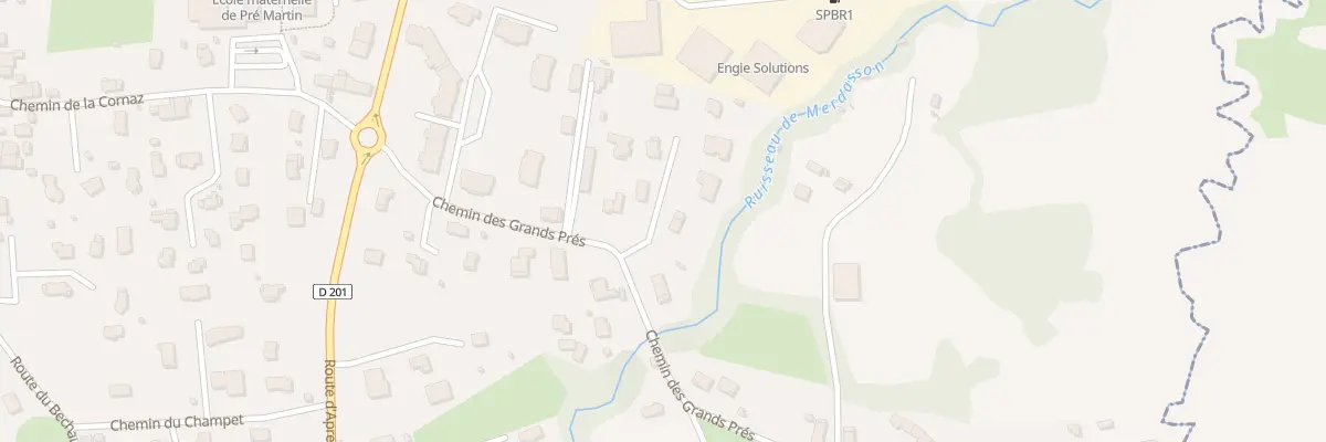 Plan du 219 Che des Grands Prés à Saint-Baldoph