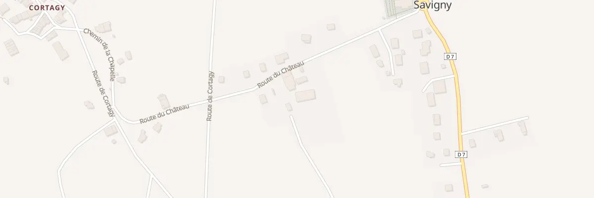 Plan du 253 Rte du Chateau à Savigny