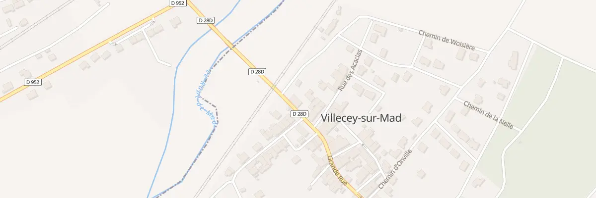 Plan du 2 Gr Grande Rue à Villecey-sur-Mad