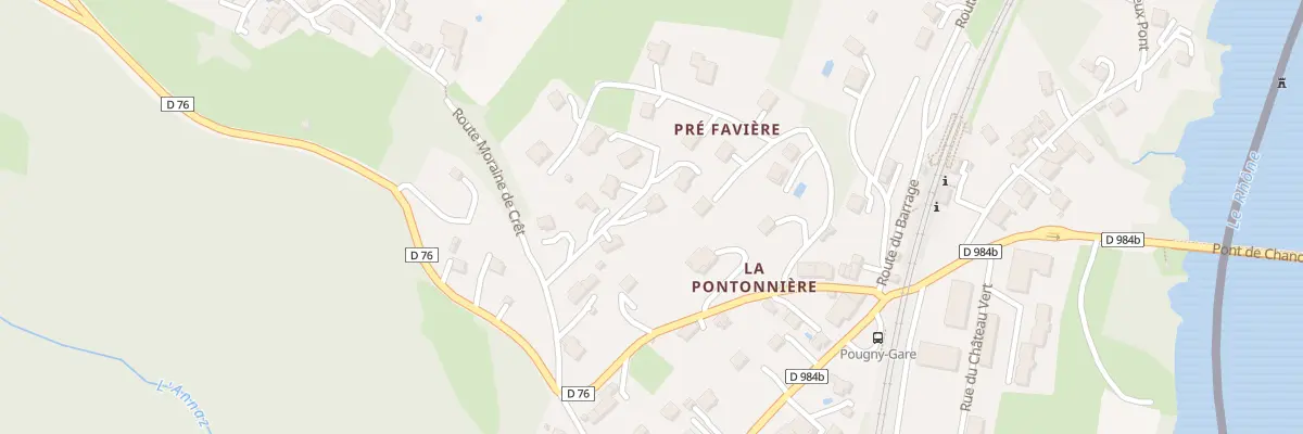 Plan du 76 Rte Moraine de Cret à Pougny