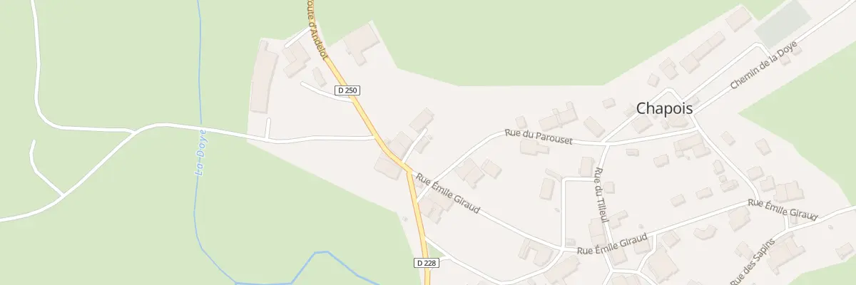 Plan du 4 Rue du Coiffeur à Chapois