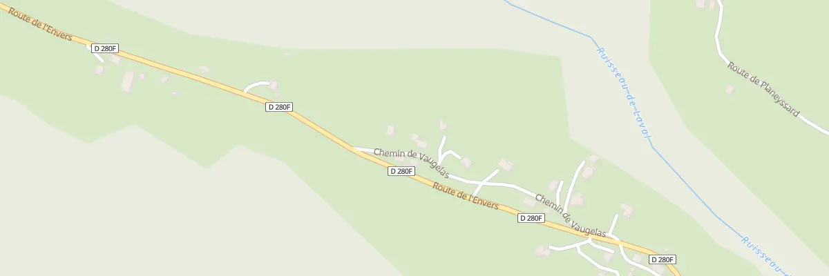 Plan du 830 Che de Vaugelas à Laval-en-Belledonne