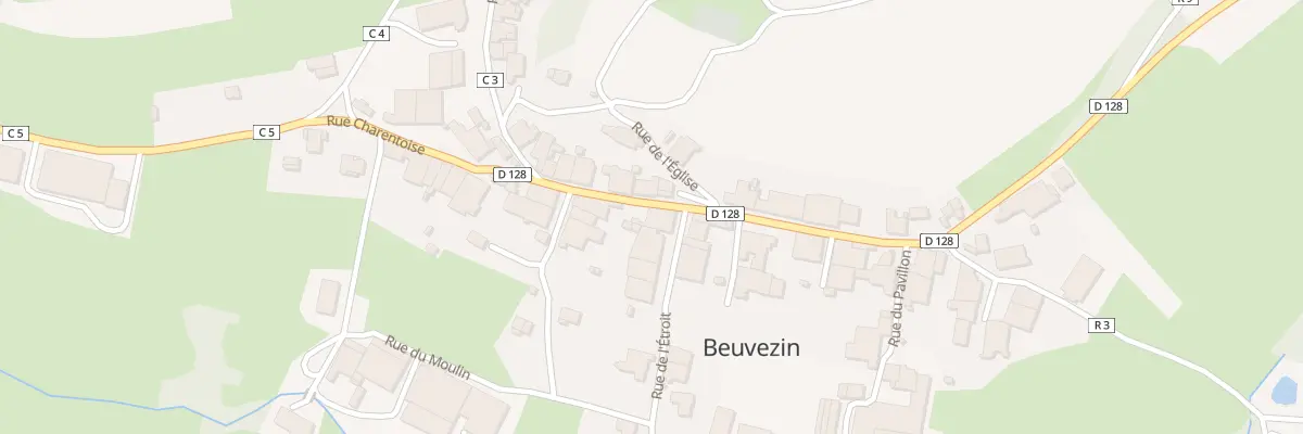 Plan du 1 Rue de l’Etroit à Beuvezin