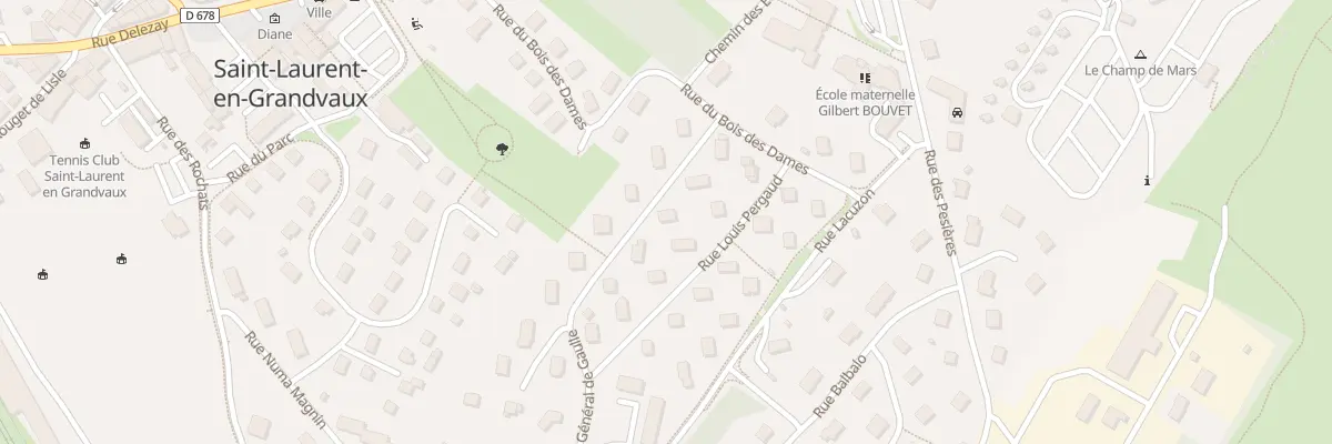 Plan du 5 Rue du Général de Gaulle à Saint-Laurent-en-Grandvaux