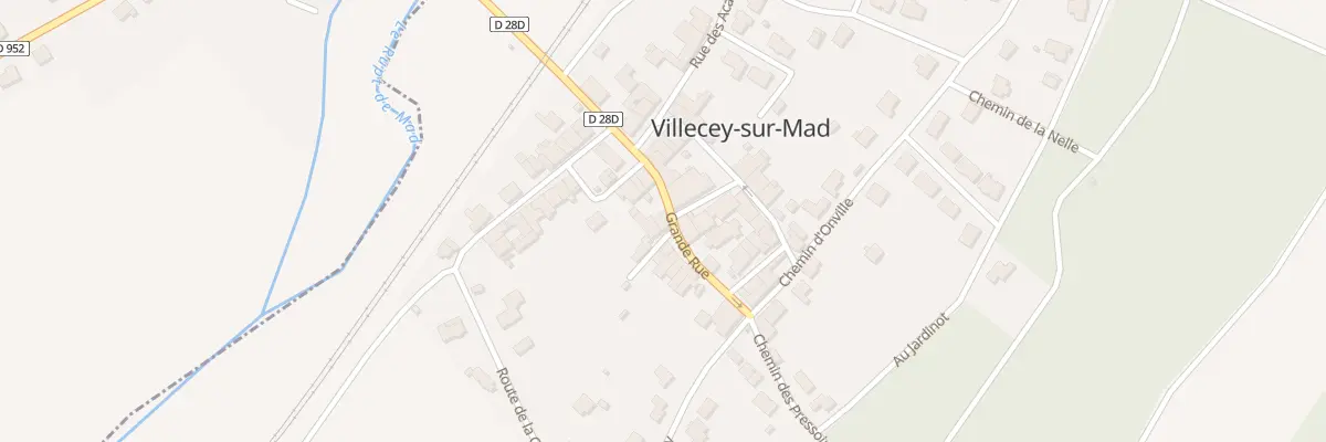 Plan du 7 Gr Grande Rue à Villecey-sur-Mad