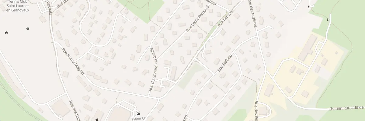 Plan du 12 Rue Lacuzon à Saint-Laurent-en-Grandvaux