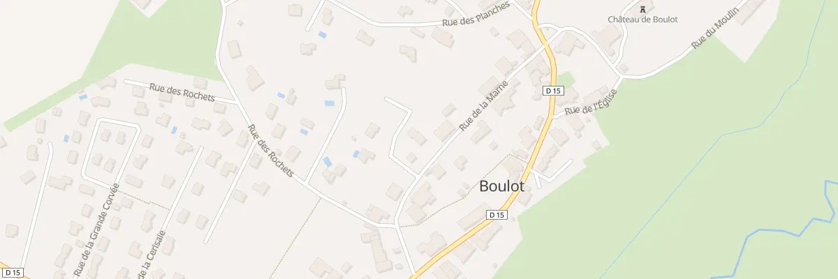 Plan du 6D Rue de la Marne à Boulot