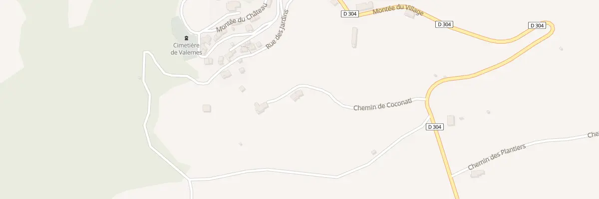 Plan du 7058 Les Vaoutes à Valernes