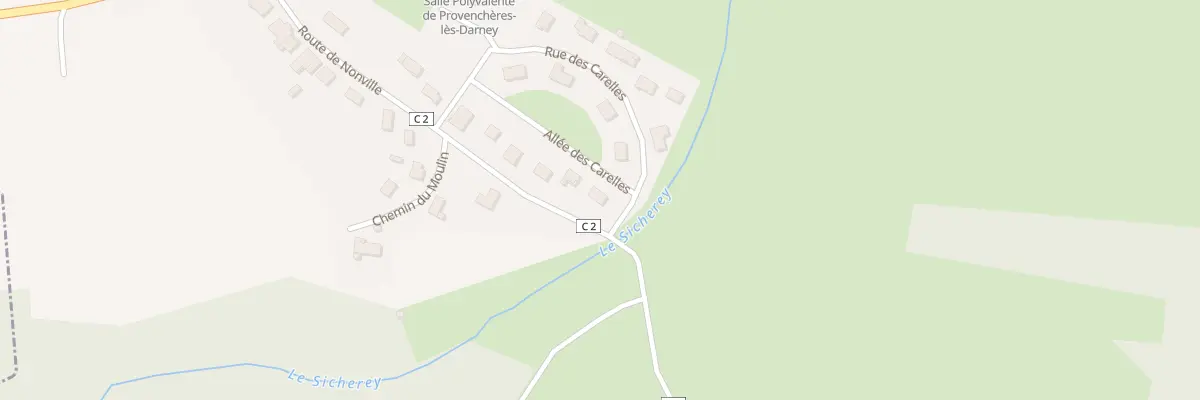 Plan du 351 Rte de Nonville à Provenchères-lès-Darney