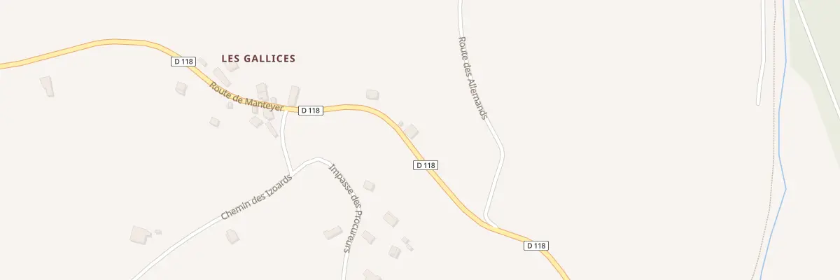 Plan du 5073 Les Gallices à Manteyer