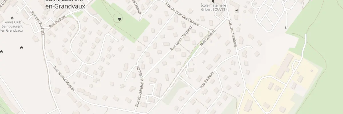 Plan du 7 Rue Louis Pergaud à Saint-Laurent-en-Grandvaux