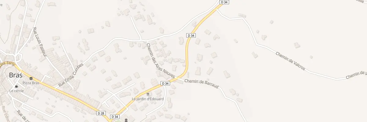 Plan du 5862 Rte de Barjols à Bras