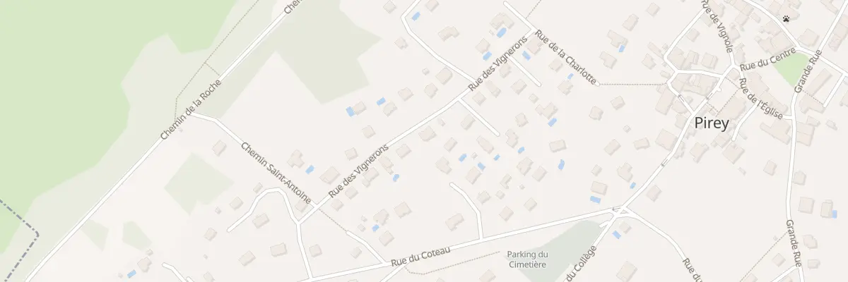 Plan du 14 Rue des Vignerons à Pirey
