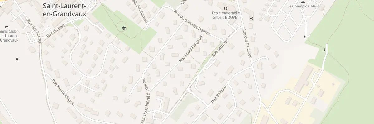 Plan du 5 Rue Louis Pergaud à Saint-Laurent-en-Grandvaux