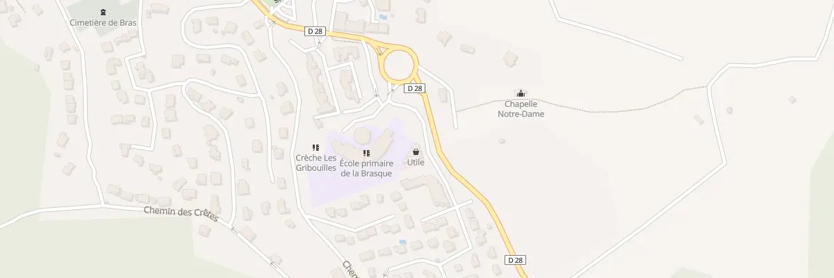 Plan du 9000 La Brasque à Bras