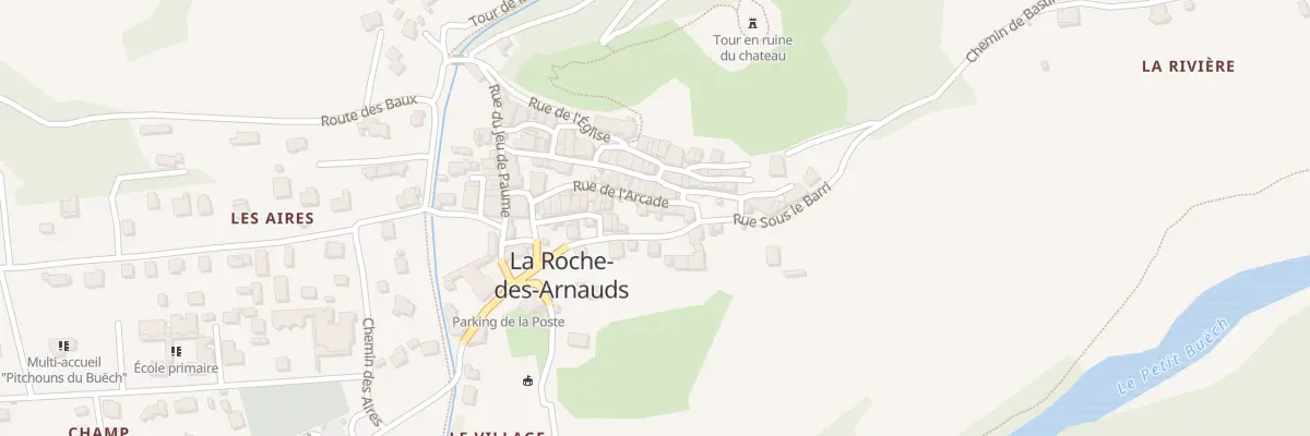 Plan du 5055 Le Village à La Roche-des-Arnauds