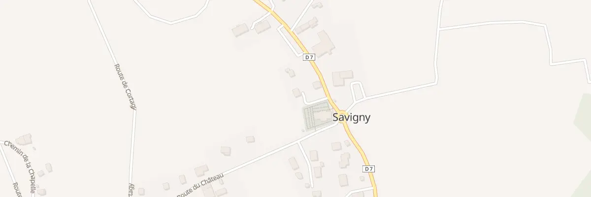 Plan du 35 Rte du Chef Lieu à Savigny