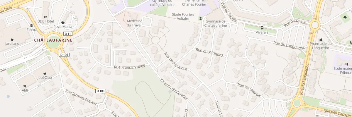 Plan du 44 Rue du Périgord à Besançon