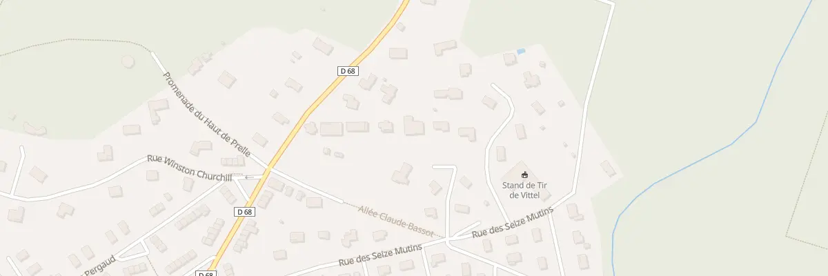 Plan du 87 All de la Bergeronnette à Vittel