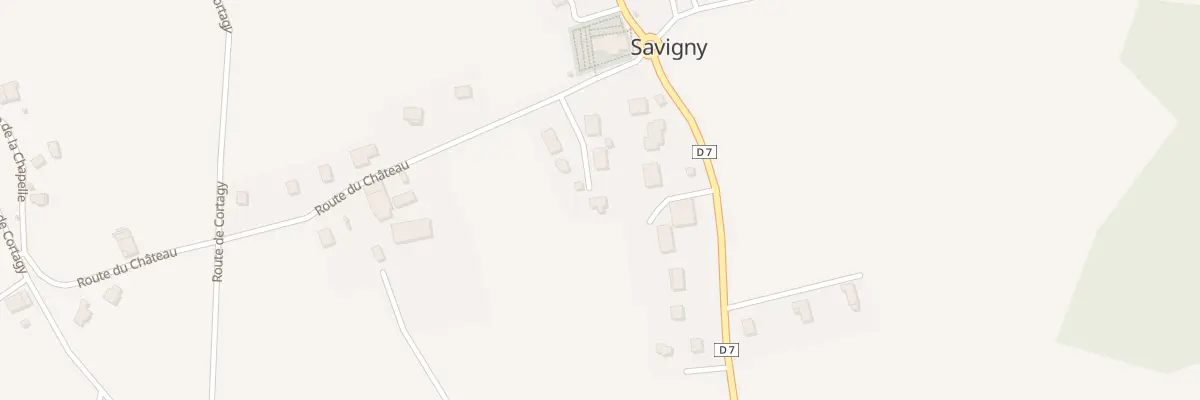 Plan du 69 Rte du Chateau à Savigny