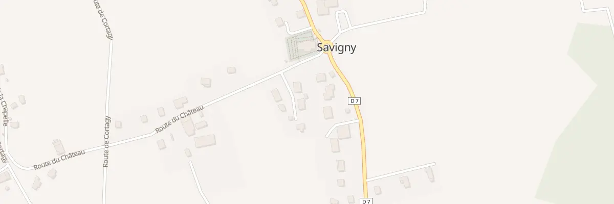 Plan du 65 Rte du Chateau à Savigny