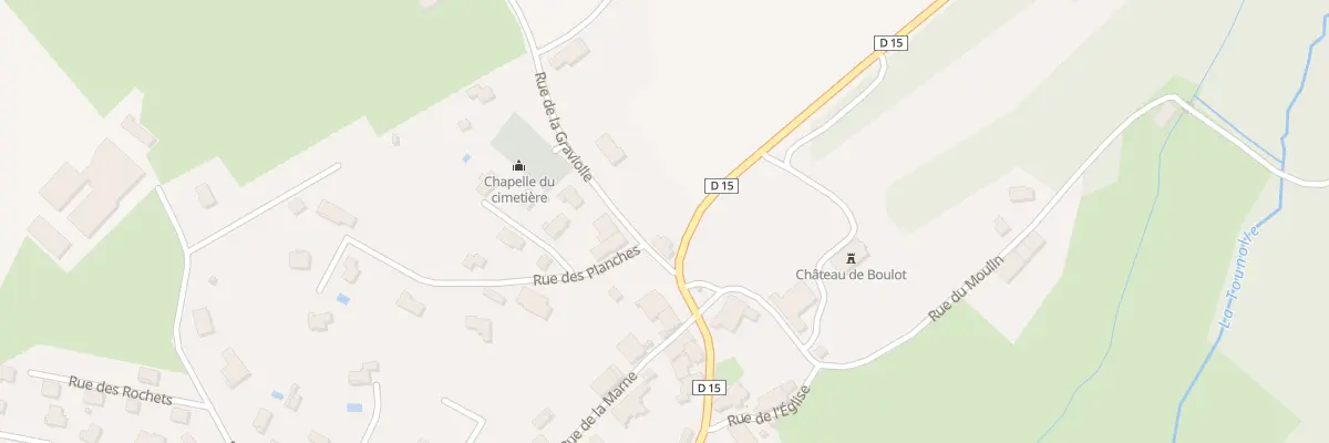 Plan du 2 Rue de la Graviolle à Boulot
