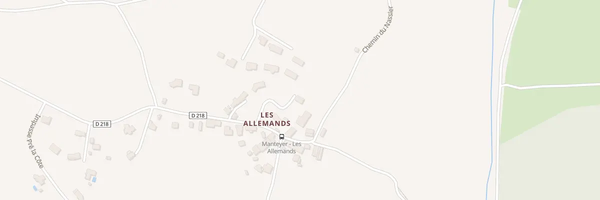 Plan du 703 Rte des Allemands à Manteyer