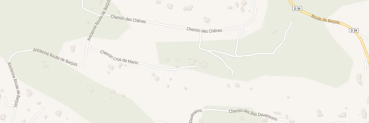 Plan du 1 Les Cros de Marin à Bras