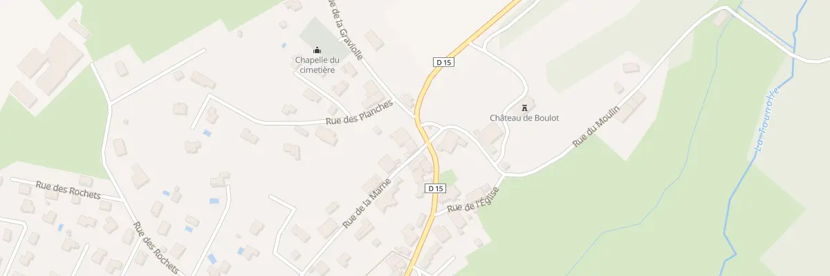 Plan du 33 Grande Rue à Boulot