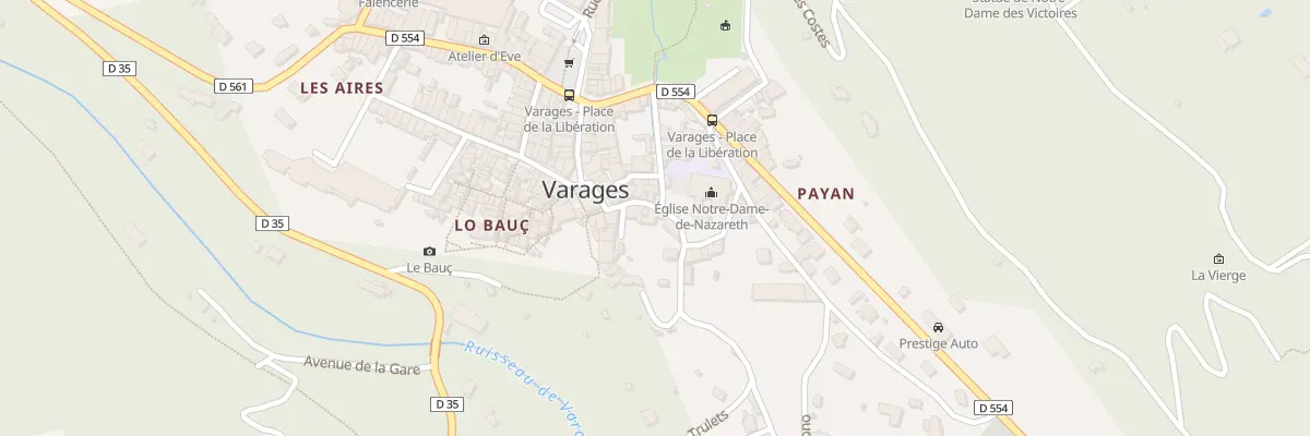 Plan du 2 Pl de l’Église à Varages
