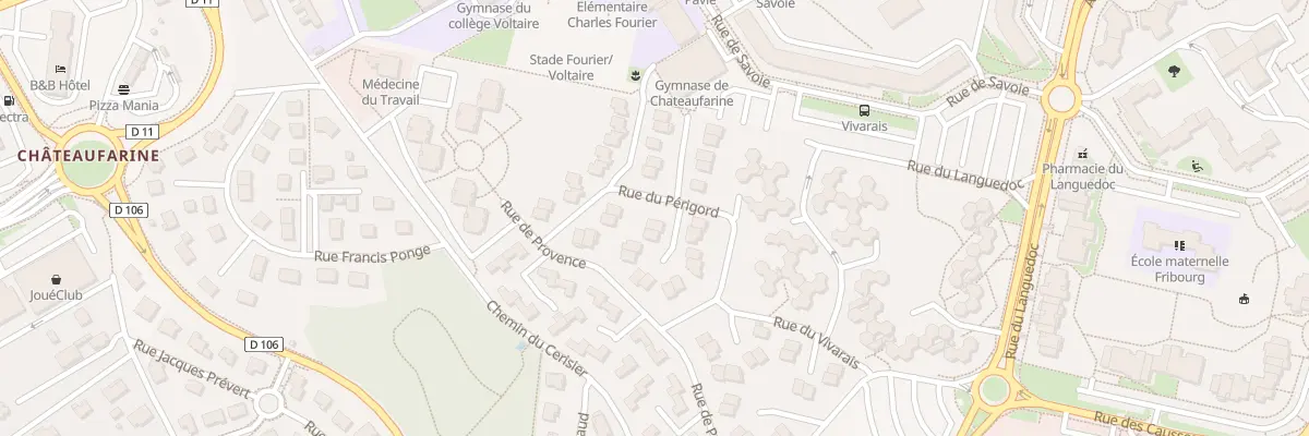 Plan du 23 Rue du Périgord à Besançon
