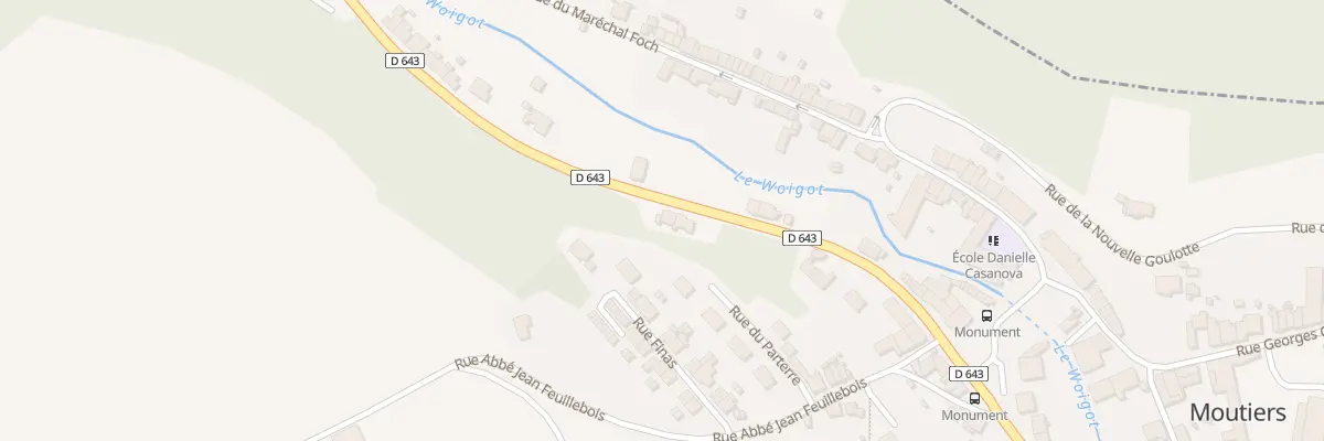 Plan du 14B Rue de Verdun à Moutiers