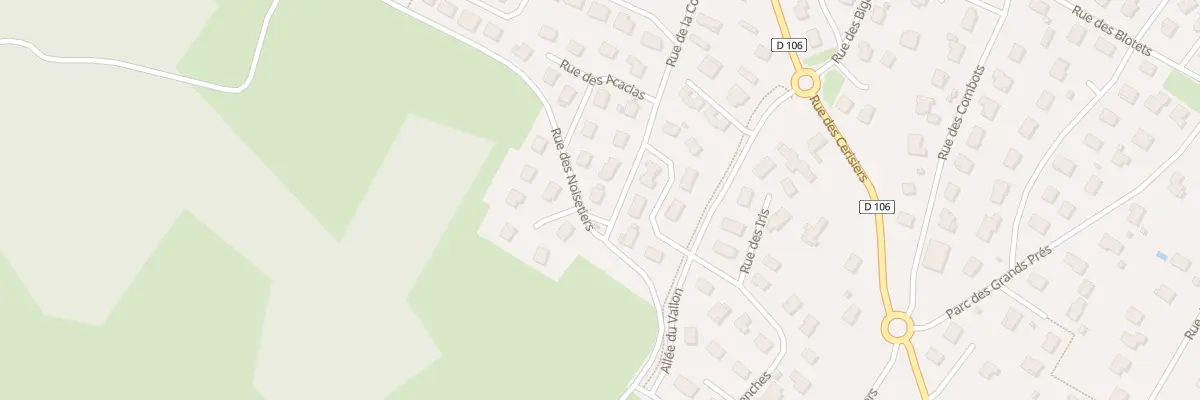 Plan du 2 Rue des Noisetiers à Avanne-Aveney