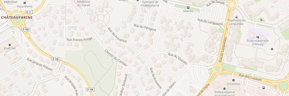 Plan du 11 Rue du Périgord à Besançon