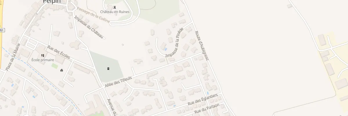 Plan du 3 All des Tilleuls à Peipin