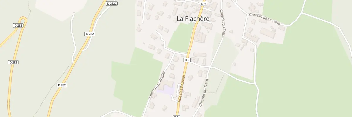 Plan du 21 Che du Rogier à La Flachère