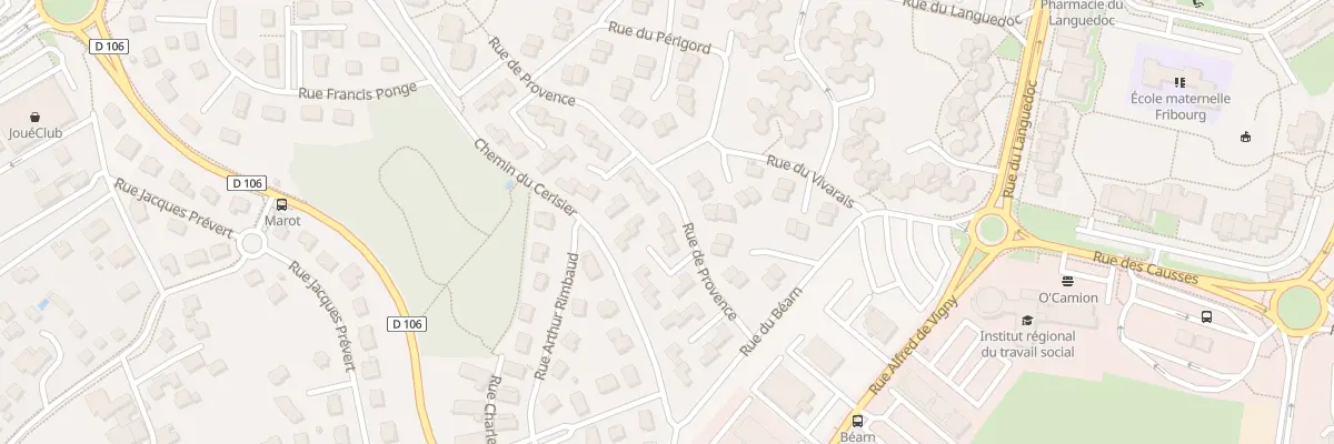 Plan du 23 Rue de Provence à Besançon