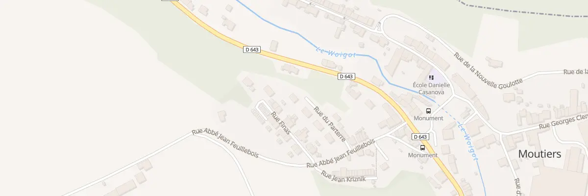 Plan du 10 Rue du Parterre à Moutiers