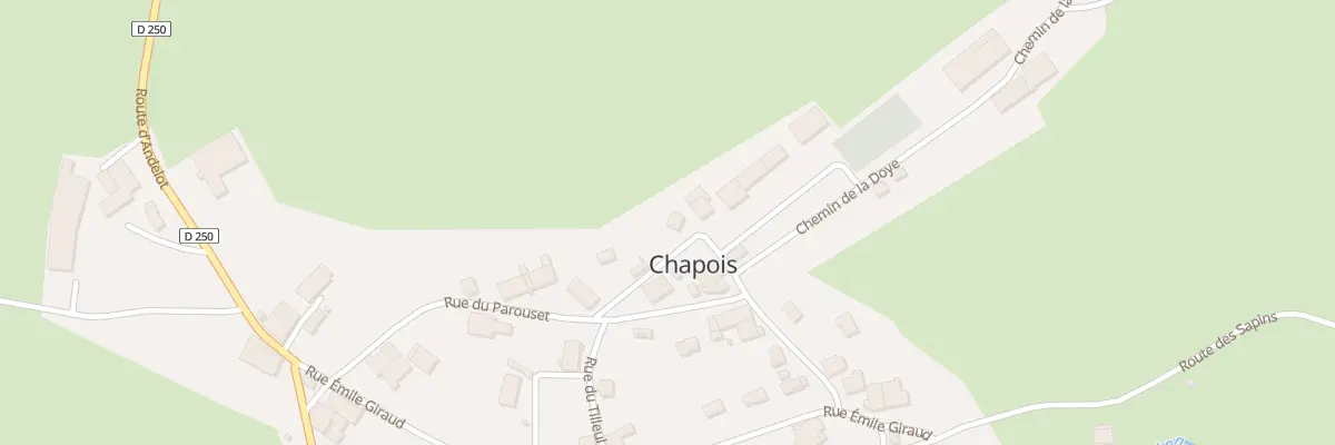 Plan du 15 Rue du Parouset à Chapois
