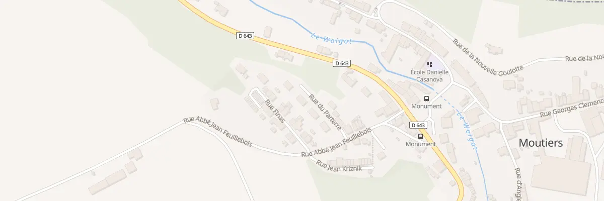 Plan du 8 Rue du Parterre à Moutiers